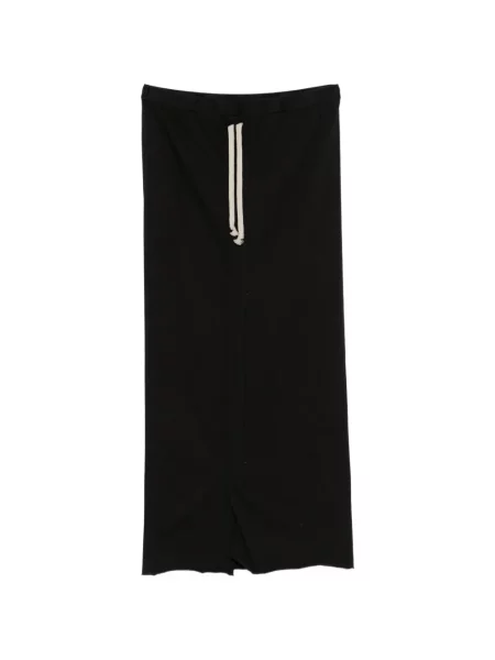 Fustă midi Rick Owens Drkshdw cu cordon negru