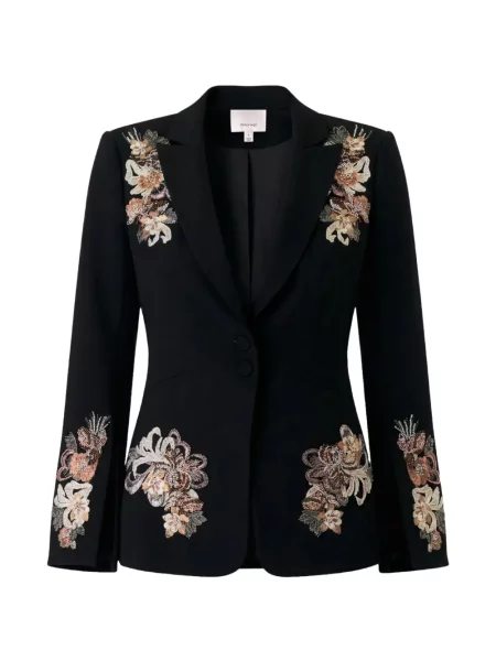 Sacou Cinq A Sept cu model floral negru