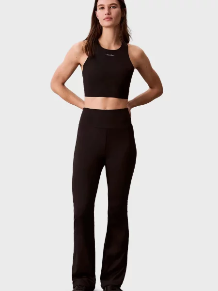 Расклешенные леггинсы Calvin Klein черные