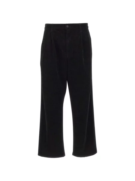 Pantaloni Carhartt Wip de catifea cord negru