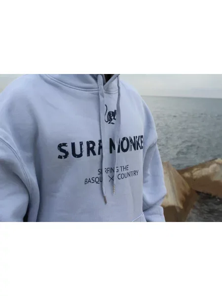 Bluza z kapturem / Męska/Damska organiczna Spokojny niebieski niebieska