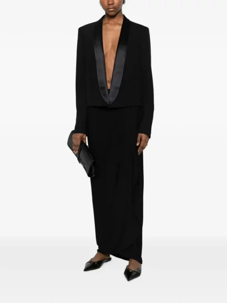 Decupat geacă Tom Ford cu rever negru