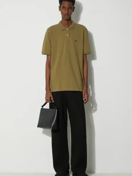 Woolrich μπλουζάκι πόλο Classic American Polo πράσινο