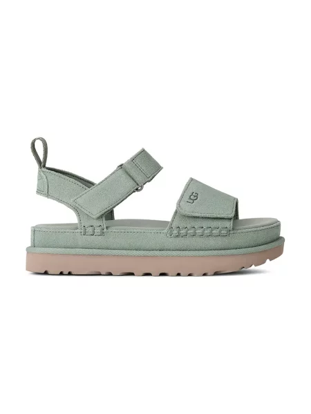 UGG Sandale W GOLDENSTAR | piele întoarsă verde