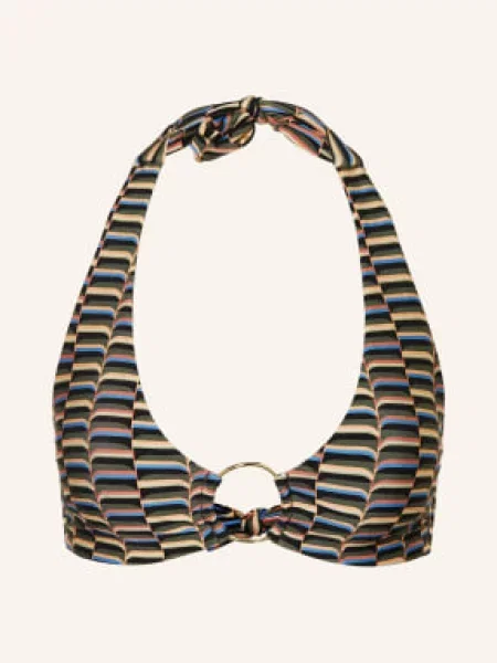 Jets Australia Trójkątny Stanik Bikini Urban Geo gruen czarny