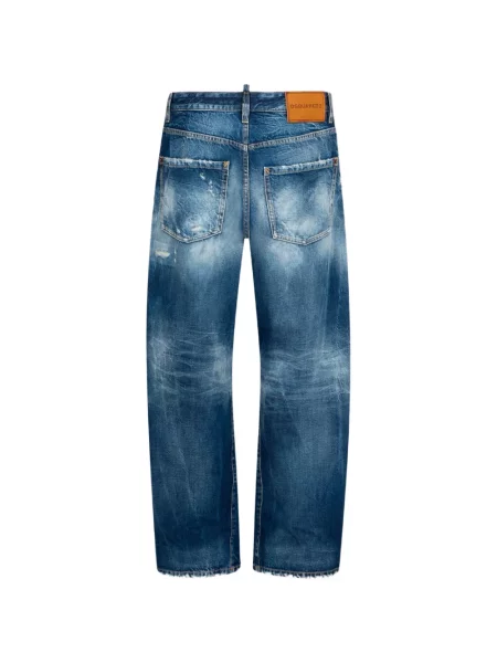 Blugi cu picior larg Dsquared2 clasici albastru
