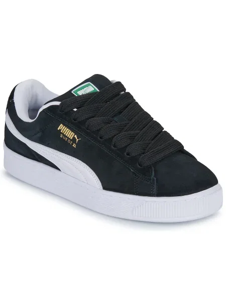 Pantofi Puma din piele de căprioară negru