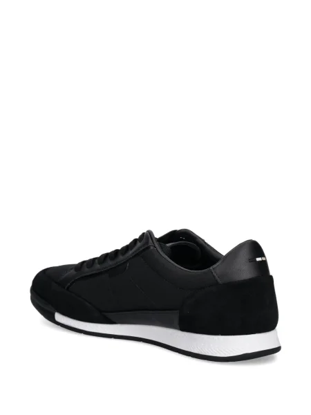 Sneakerși Boss cu șireturi din dantelă negru