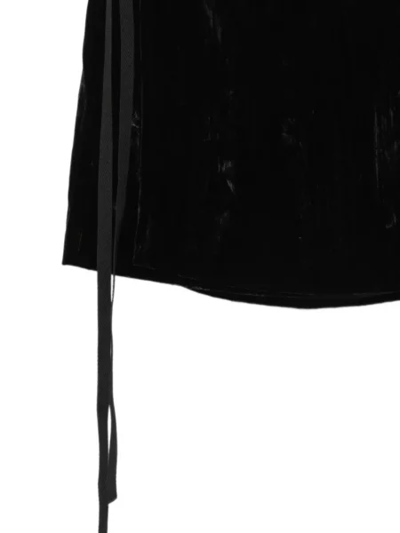 Fustă Ann Demeulemeester de catifea plic negru