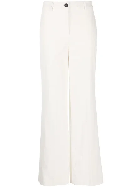 Панталон Lorena Antoniazzi от рипсено кадифе бяло