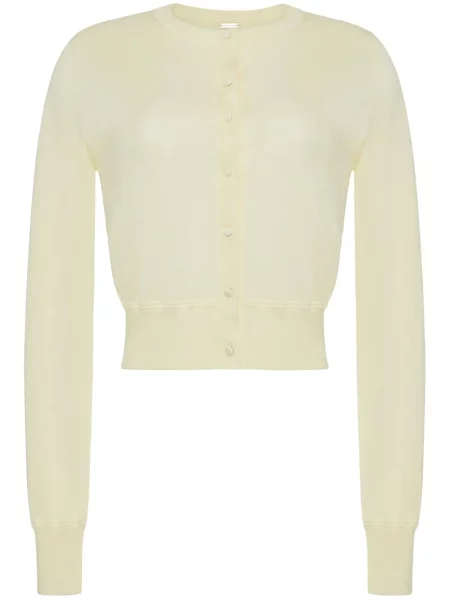Cardigan Adam Lippes tricotate galben
