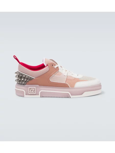 Sneakerși Christian Louboutin din piele roz