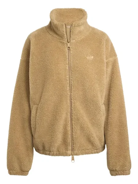 Spodnie Adidas z siateczką na platformie w paski szare