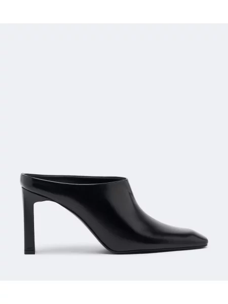 Papuci tip mules Toteme din piele negru