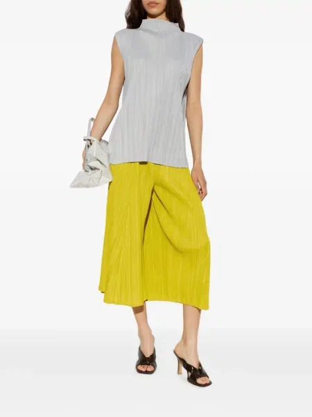 Nadrág Pleats Please Issey Miyake sárga