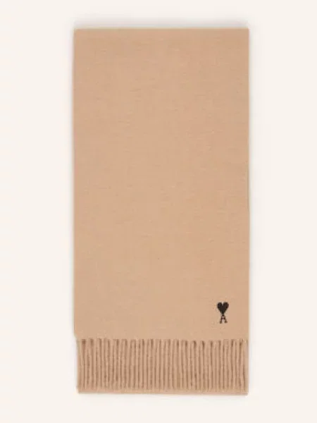 Ami Paris Szal beige beżowa