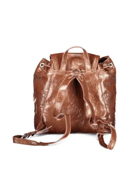 Rucsac Desigual cu model paisley maro