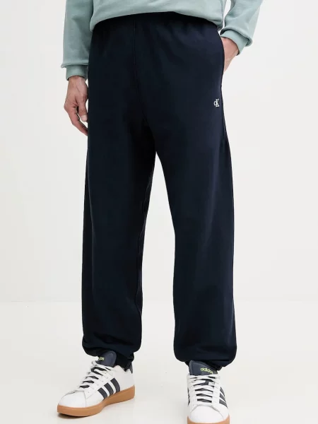 Trening Calvin Klein Jeans din material terry albastru