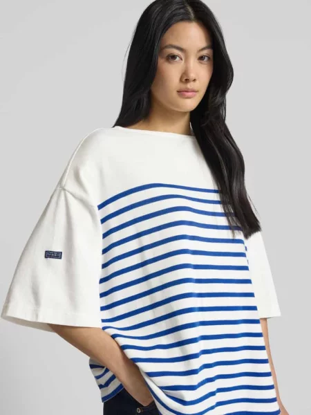 Sweter z dzianiny o kroju oversized z rękawem o dł. Polo Ralph Lauren granatowy