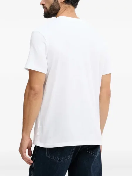 Tricou Michael Kors cu autograf alb