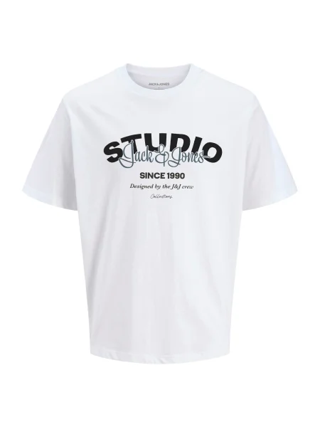 JACK & JONES Tricou JJYUKI negru alb