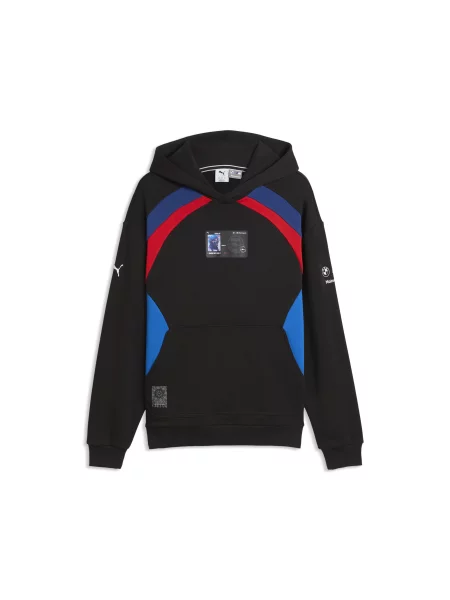 PUMA bluza z kapturem BMW M MOTORSPORT Lifestyle o luźnym kroju Akcesoria S czarny