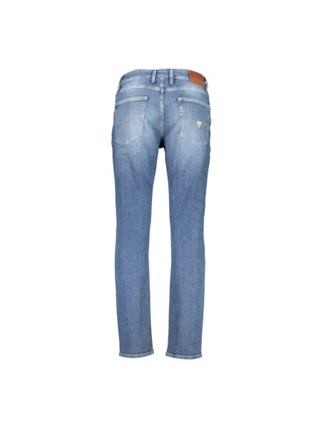 Proste jeansy Guess ze stretchu niebieskie