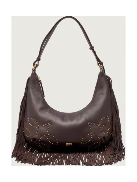 Geanta hobo Marc Cain din piele maro