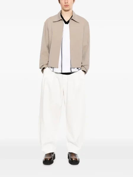 Pantaloni Croquis conici alb