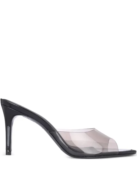 Велурени сандали Black Suede Studio черно