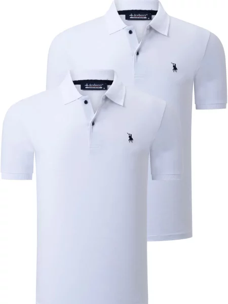 Tricou polo Dewberry alb