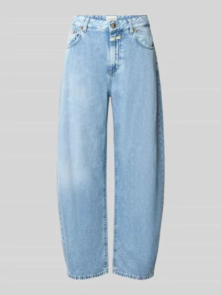 Jeansy o kroju barrel fit z detalem z logo model JAZZIE' Closed