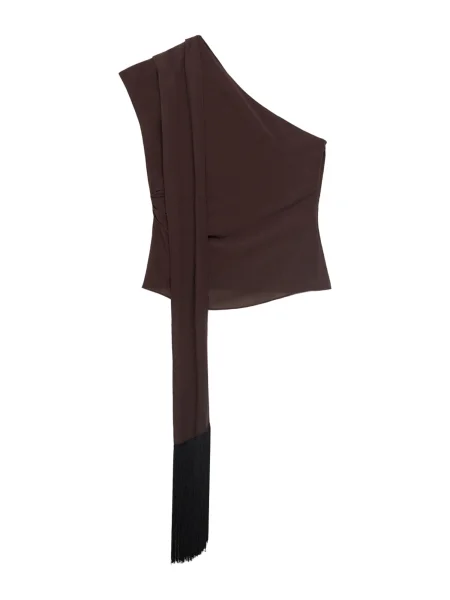 MANGO Blúz FLEQUI' barna
