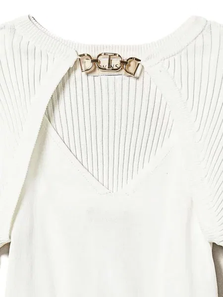 Sweter dziecięcy Twinset biały