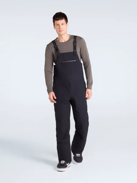 Spodnie narciarskie Powder Bib Front Black czarne