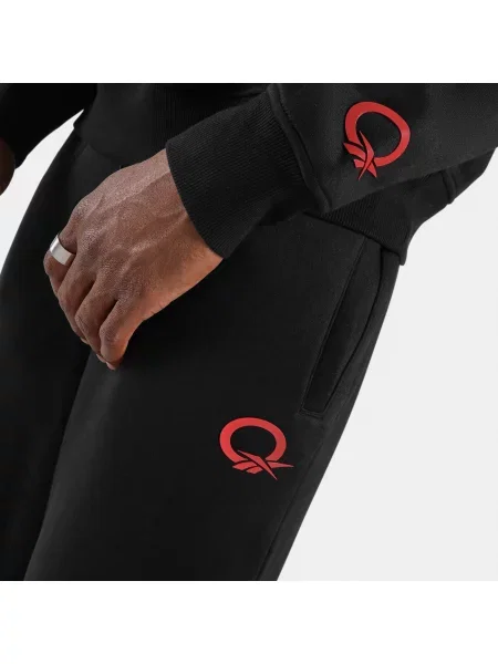 Reebok Joggery Allen Iverson Relaxed Open Hem z drapanego polaruunisex BLACK Size: XS czarne