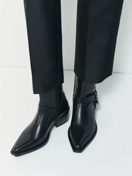 Vagabond Shoemakers боти дамски от кожа KELSEY черно