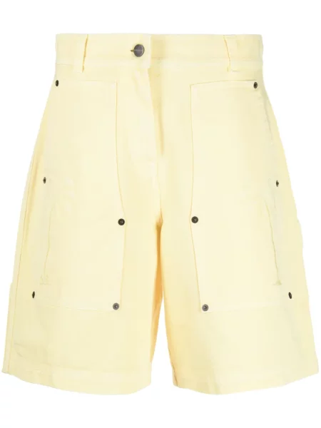 Pantaloni scurți Palm Angels cu broderie galben