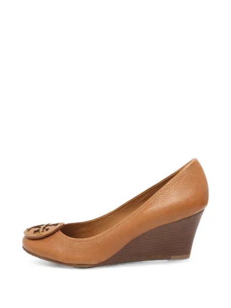 Pantofi cu toc Tory Burch cu pană maro