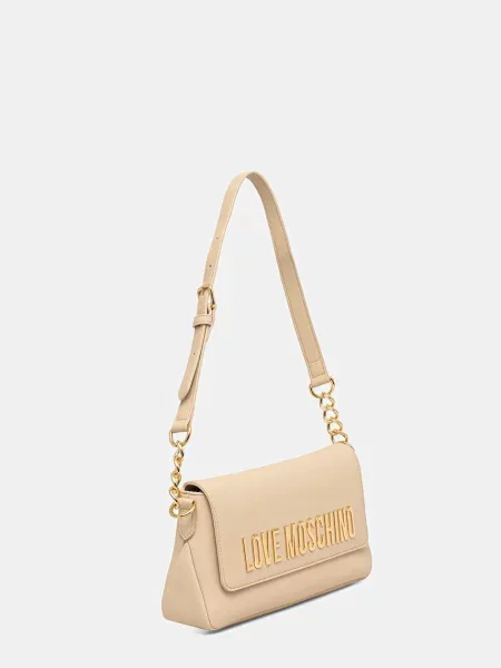 Ročna torba LOVE MOSCHINO bež