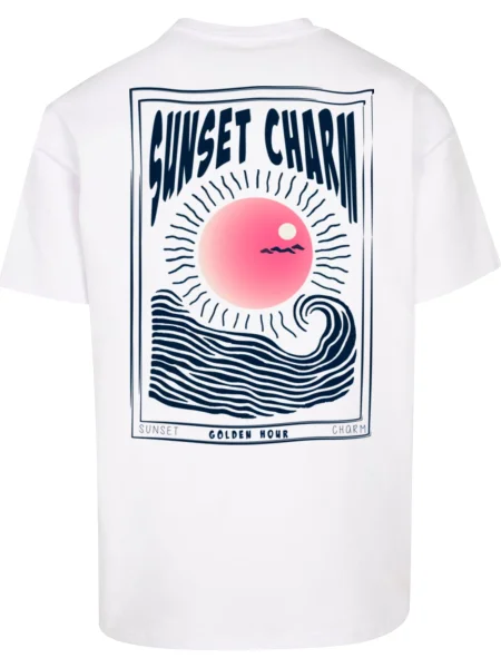 Merchcode Tricou Sunset Charm' alb