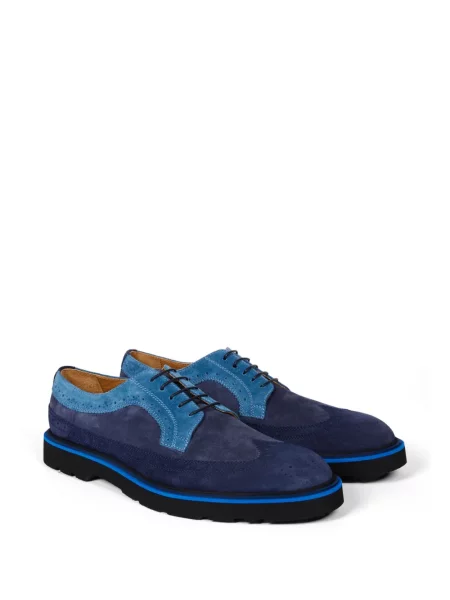 Brogues Paul Smith din piele de căprioară albastru