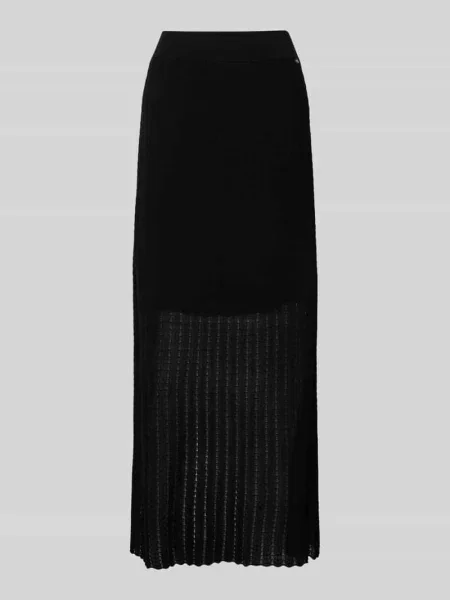 Spódnica z dzianiny z elastycznym pasem model ‘Hopi’ Mos Mosh czarna