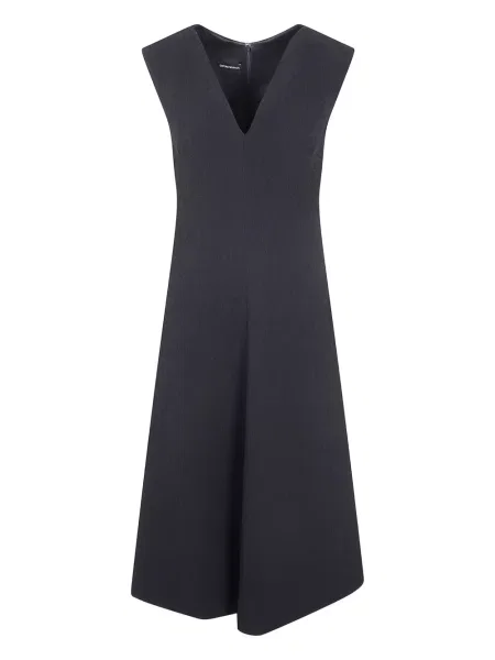 Rochie Emporio Armani cu decolteu în V de costum negru