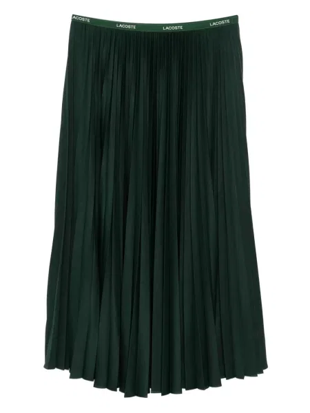 Fusta plisata Lacoste plisată verde