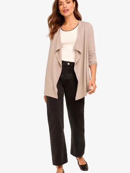 Lipsy Geacă tricotată cămilă maro