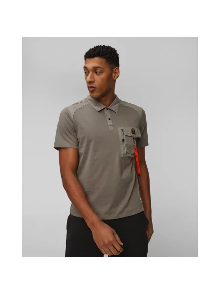 Tricou polo Parajumpers gri