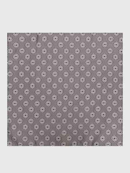 Шелковый платок Brunello Cucinelli серый