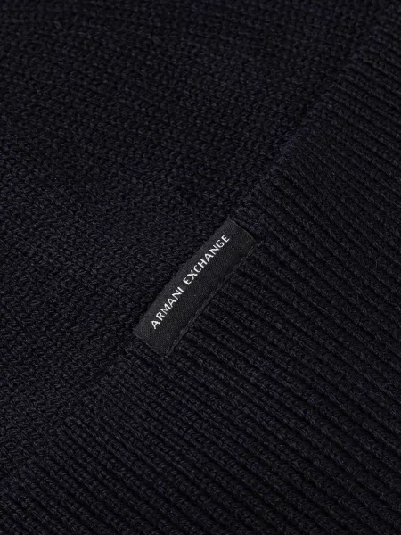 Armani Exchange Sapka gyapjú hozzáadásával fekete