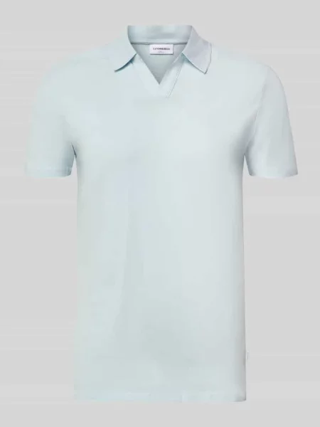 Koszulka polo o kroju slim fit z dekoltem w serek Lindbergh